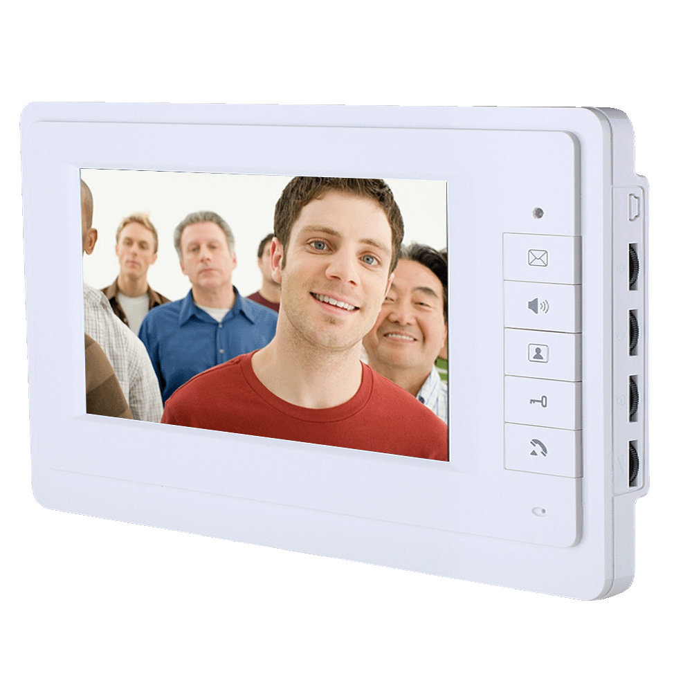 Video Door Intercom 7''Inch Wired Video Door Phone Visual Video Intercom Doorbell Monitor Camera Kit