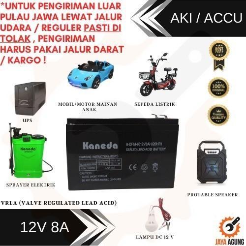 AKI KERING ACCU BATTERY 12V 8AH / BATERAI AKI 12 VOLT 8 AMPERE KANEDA