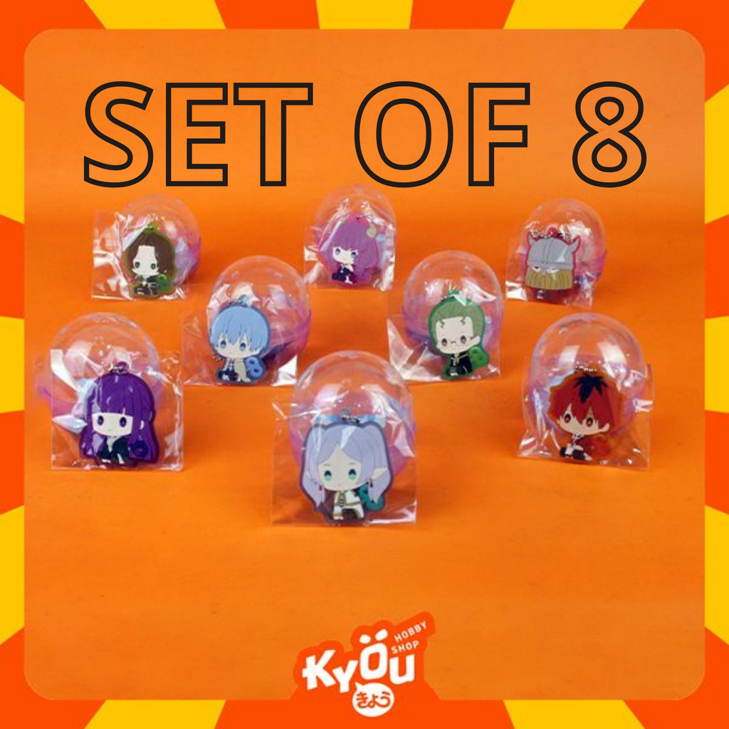 [Set of 8] Frieren: Beyond Journey's End Petatto Nejimaki Rubber Key Chain