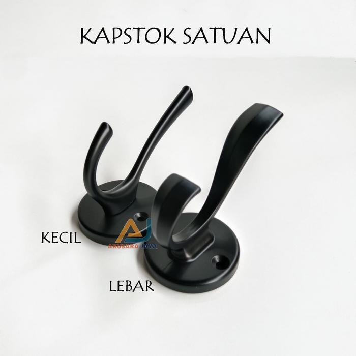 Gantungan Baju / Hanger Baju / Kapstok Satuan - Black