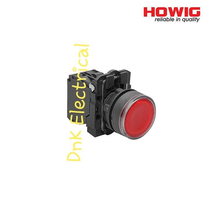 Modular Illuminate Push Button/Push Button Lampu 22M Merk Howig Hipb