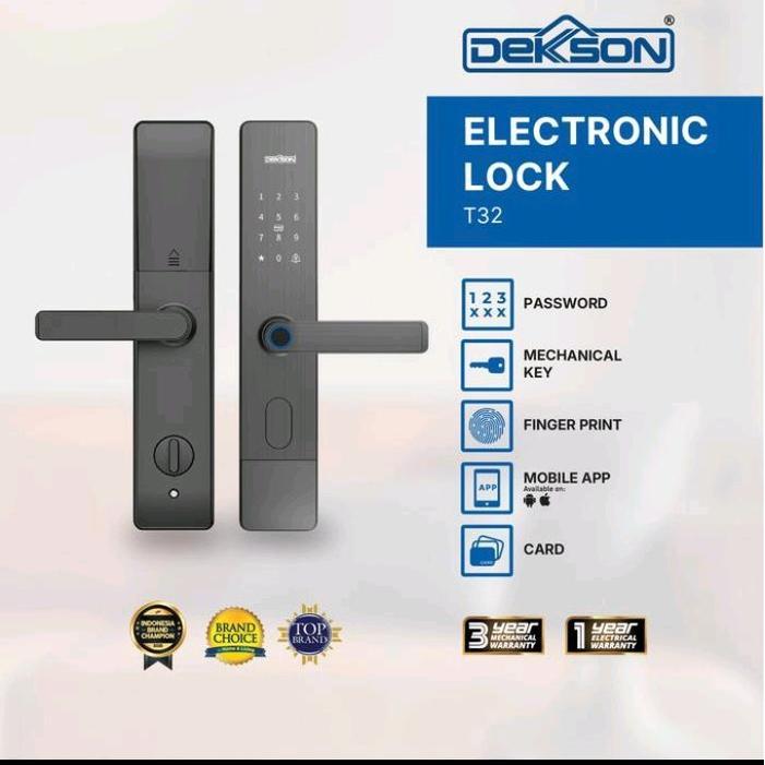 Smart Lock Door/Electronic Lock/Kunci Digital/Dekson/Dekkson/El T32