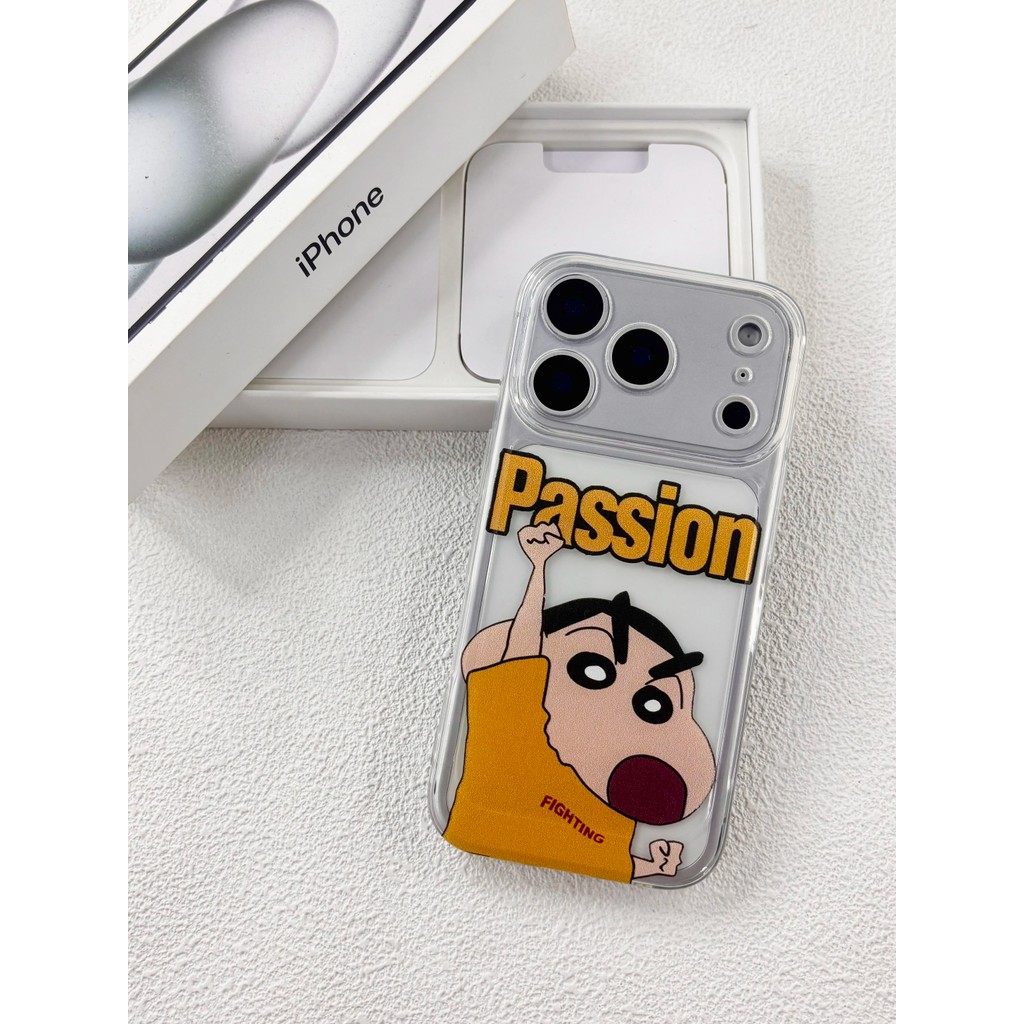Cute Krayon Shin-Chan Lucu Case Untuk Iphone 17 Air 16 Pro Max 17 Pro Max 15 Plus 11 7 8 12 Mini 16E