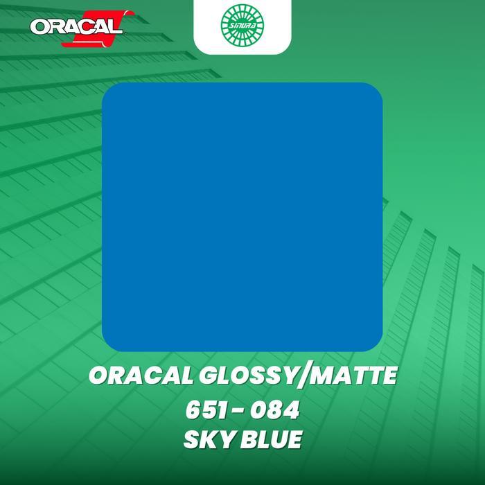 STIKER ORACAL 651-084 SKY BLUE (GLOSSY/MATTE)