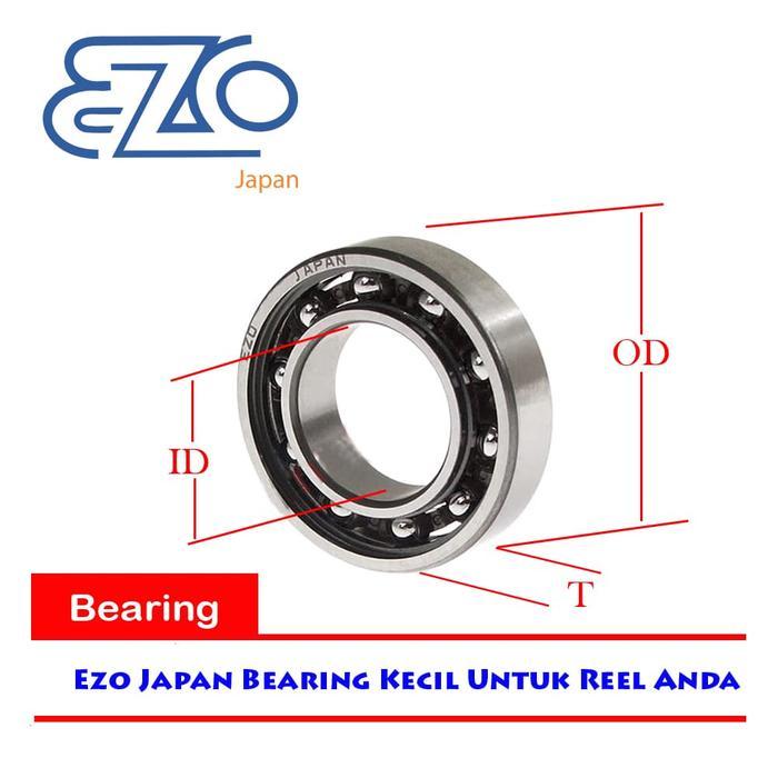 Bearing 8x16x4 Merek Ezo Japan - Bearing Reel Pancing Gratis Ongkir