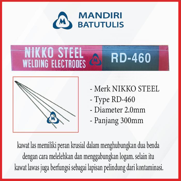 Nikko Steel Welding Electrodes - Niko Kawat Las Rd-460 - Rd 460 2,0 Mm 2Mm