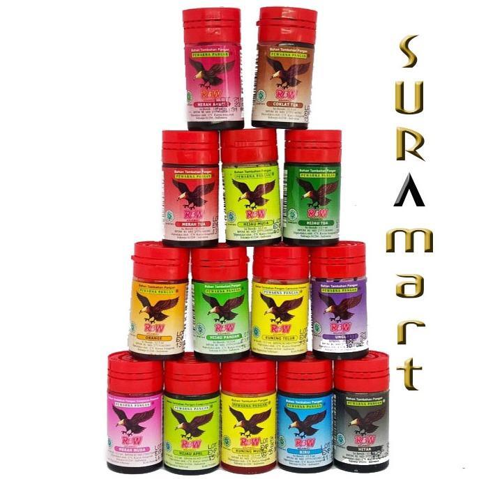 (12,5 ml) RAJAWALI Pewarna Makanan Cap Rajawali Botol Kue Aman Baking Bahan Kualitas Terbaik BPOM