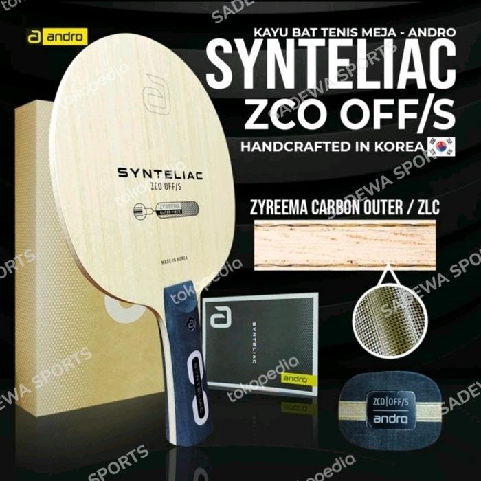 ANDRO SYNTELIAC ZCI - Bet pingpong tenis meja carbon ZLC Butterfly