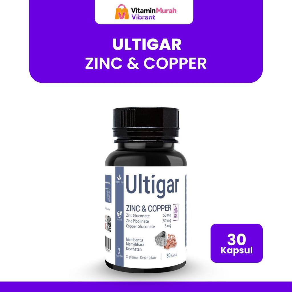 ULTIGAR ZINC & COPPER ISI 30 & 100 KAPSUL - SUPLEMEN KESEHATAN