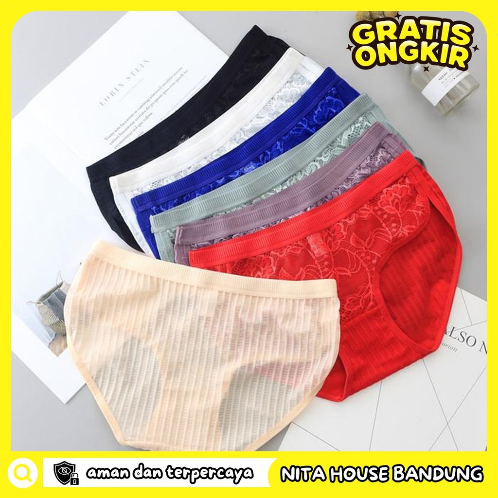 CELANA DALAM WANITA RENDA THONG NYAMAN MULUS CD PRIVASI AMAN