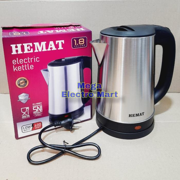 Hemat teko stainless 1,8Liter teko hotel teko listrik