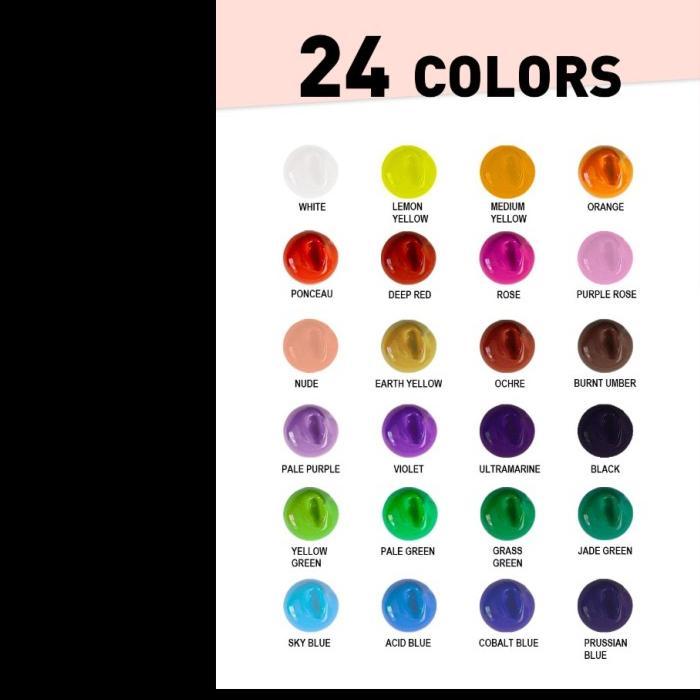 MIYA New Vision Himi Gouache Set 24 x 30gr / Cat Gouache Himi / Miya Gouache