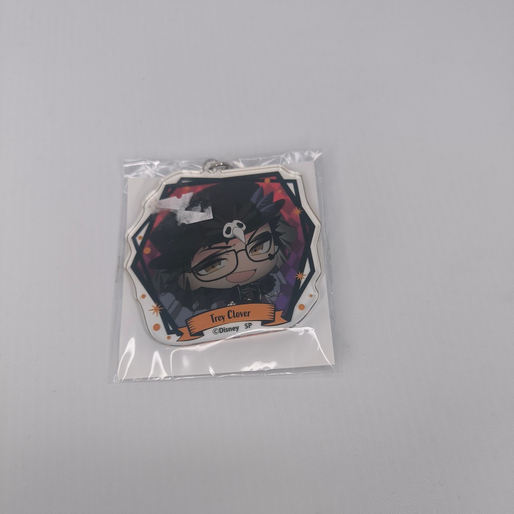 Acrylic Strap Keychain Disney Twisted Wonderland Trey Clover Chibi