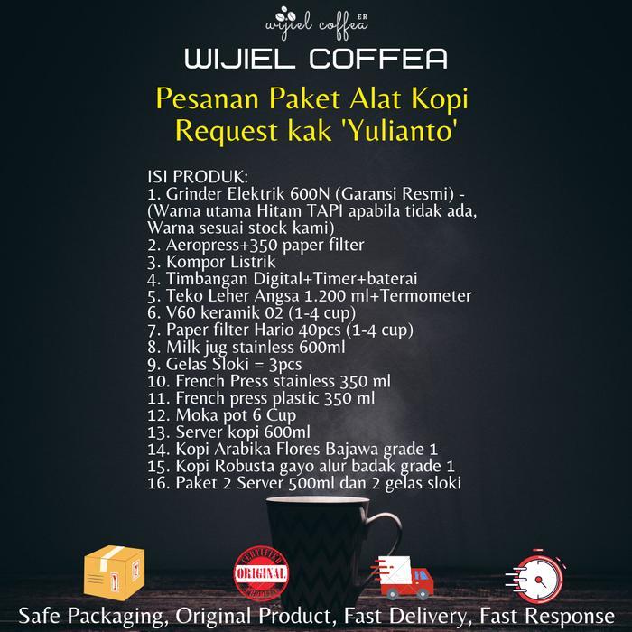 Paket Alat Kopi - Alat Kopi Request-Alat Kopi-V60-Grinder-Aeropress
