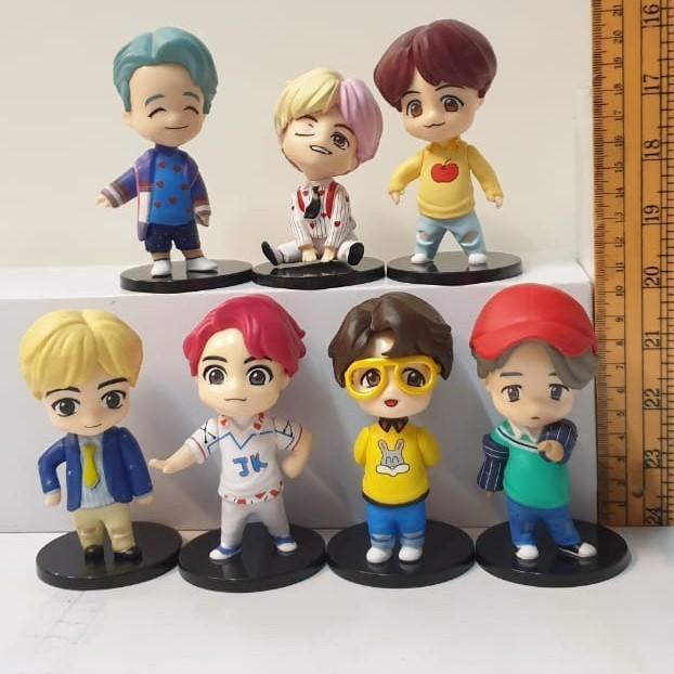 MAINAN PAJANGAN ACTION MINI FIGURE BTS BT21 BT 21 JUMBO BIG SIZE BESAR