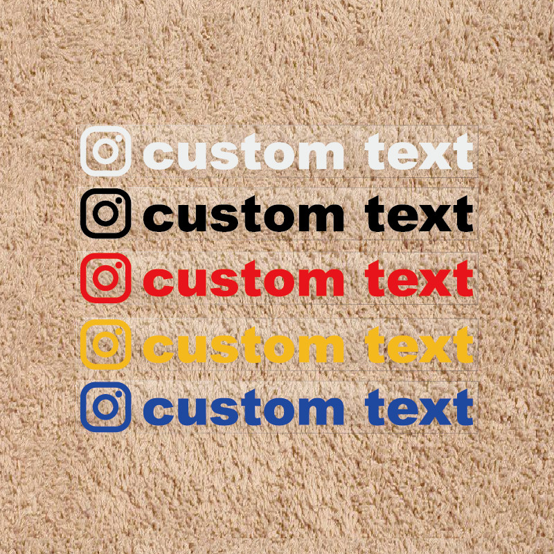 Reflective Type Custom Text Waterproof Vinyl Car and Motorcycle Sticker Bumper Windshield For Instag