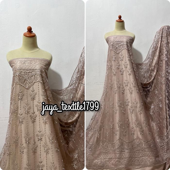 "New" Terbaru kain tile etnik / tile Sapto etnik / tile tulle brokat Sapto etnik