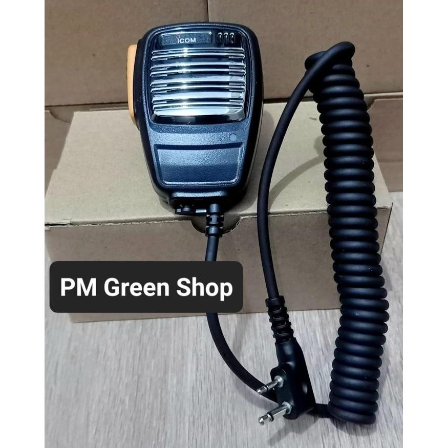 EKSTRAMIC RADIO HT PTT MICROPHONE EKSTERNAL SPEAKER ALINCO ICOM