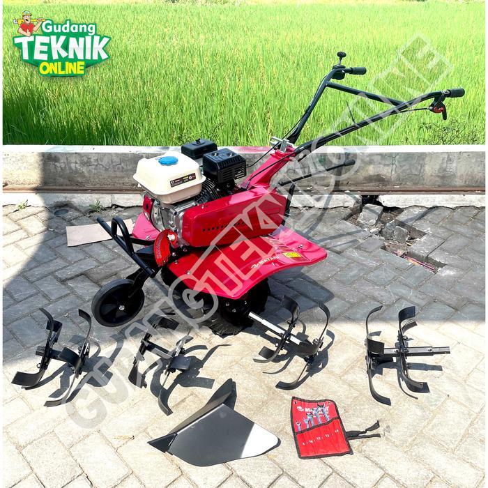 Mesin Traktor Mini Cultivator MMT800I CI RED MATARI / Mesin Bajak Sawah Kebun Lahan Basah Kering Kul