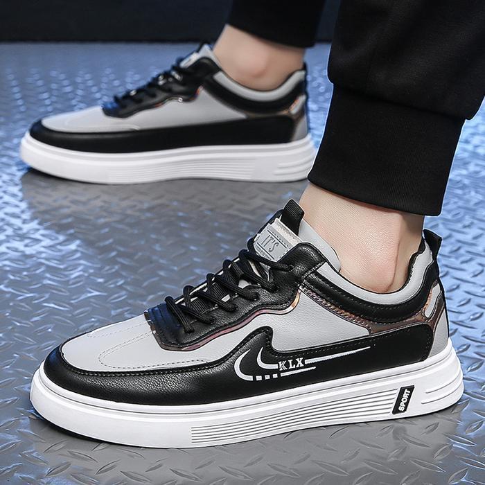 Aerostreet - Sepatu Sneakers Pria Olahraga Sepatu Casual Pu Leather Ksr107