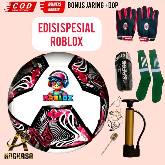 bola sepak bola kaki nomor 5 terlaris kulit sintetis gawang freestanding