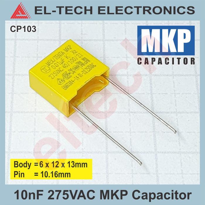 MKP 10nF 22nF 33nF 47nF 68nF 275VAC Capacitor Kapasitor