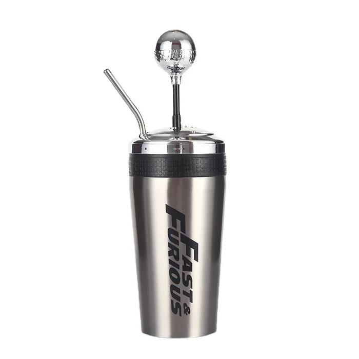 FAST X GEAR SHIFT CUP 304 STAINLESS STEEL VACUUM CUP FAST AND FURIOUS 10 PORTABLE STRAW CUP THERMOS