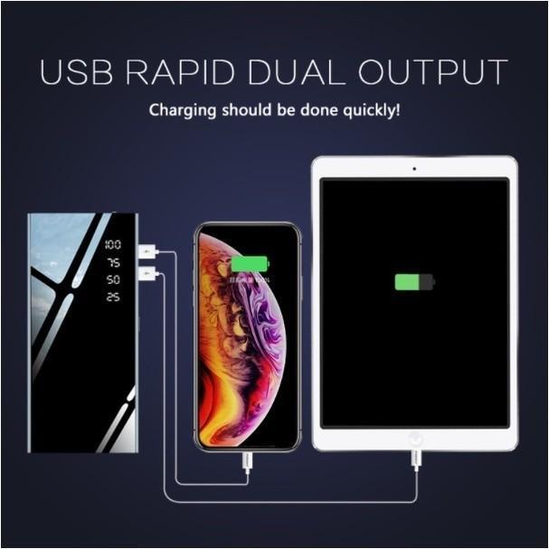 POWERBANK 50000MAH 4 KABEL FULL CAPACITY MINI POWER BANK FAST CHARGING 20000MAH MINI POWER BANK