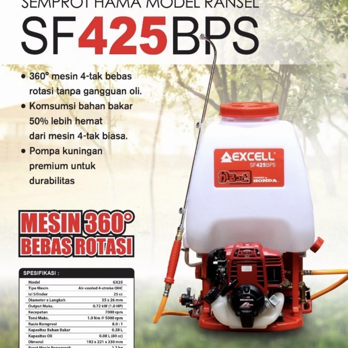 MESIN ALAT SEMPROT HAMA 4 TAK EXCELL SF 425 BS / SF425BS BPS