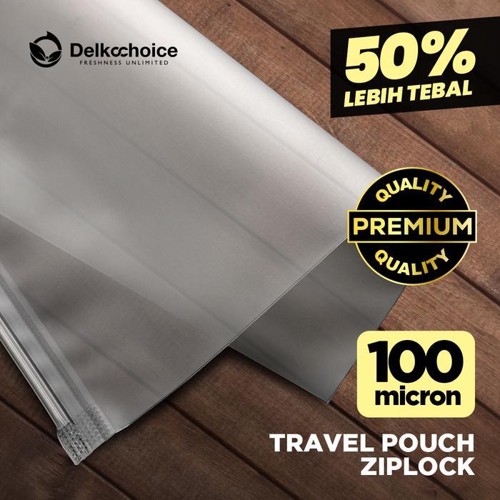 PERLENGKAPAN TRAVELING TRAVEL POUCH ZIPPER PREMIUM 20X14 POUCH ORGANIZER SLIDE BAG MULTIFUNGSI