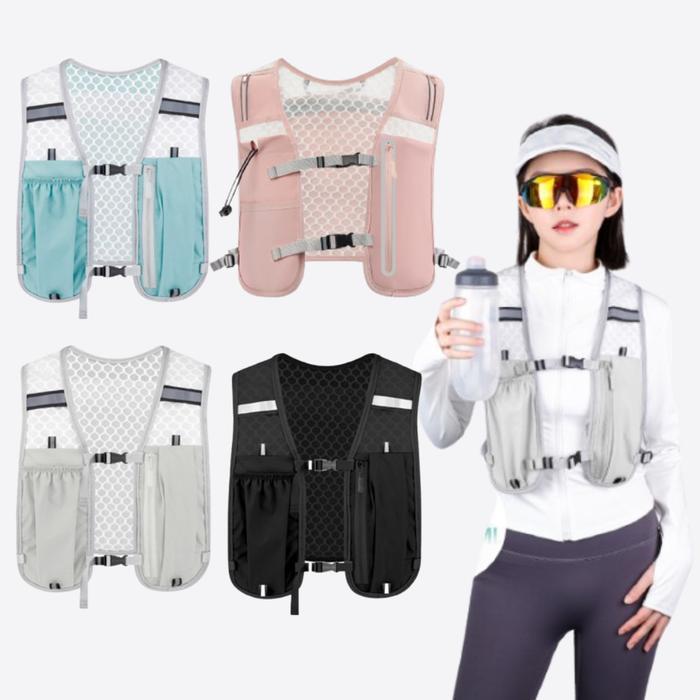 Eiger - Tas Rompi Lari Dengan Botol 550Ml Vest Running Bag Bottle Waterproof Adjustable