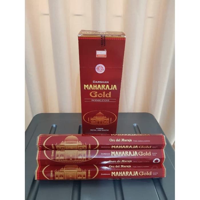 Terbaru Per Box Dupa India Aromaterapi Hexa Darshan Maharaja Gold Long Panjang
