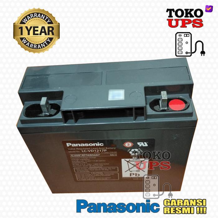 Termurah Baterai Panasonic 12V 17Ah Aki Kering Ups 12V 18Ah
