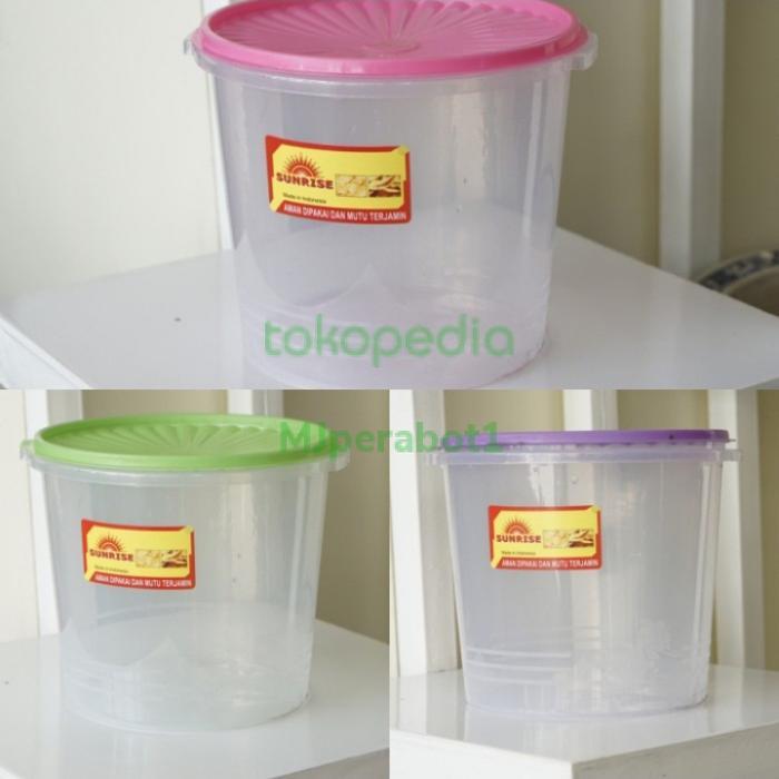 Toples Plastik Sunrise 5 liter/ Toples kerupuk/ Toples Peyek