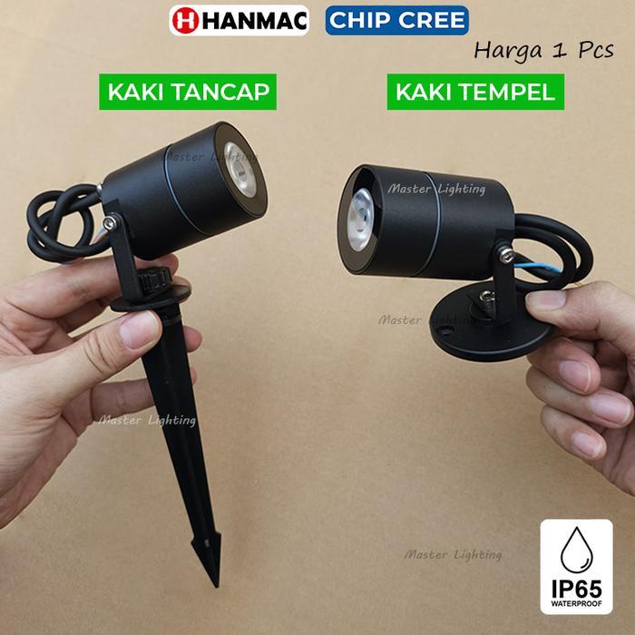 H825 Lampu sorot taman led cree 6.5w spotlight 220v 24 derajat warm white 3000K tempel plafon
