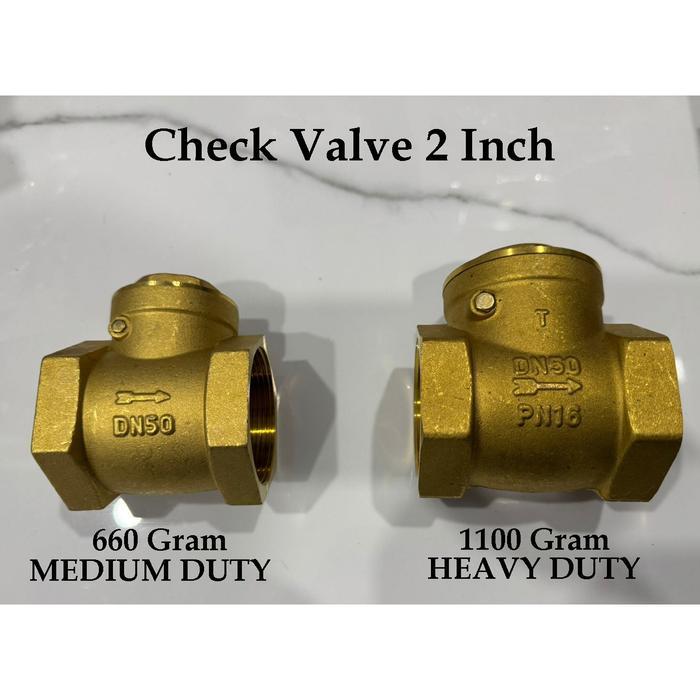 Check Valve 2 Inch Kuningan Klep Tabok Swing Valve 2"