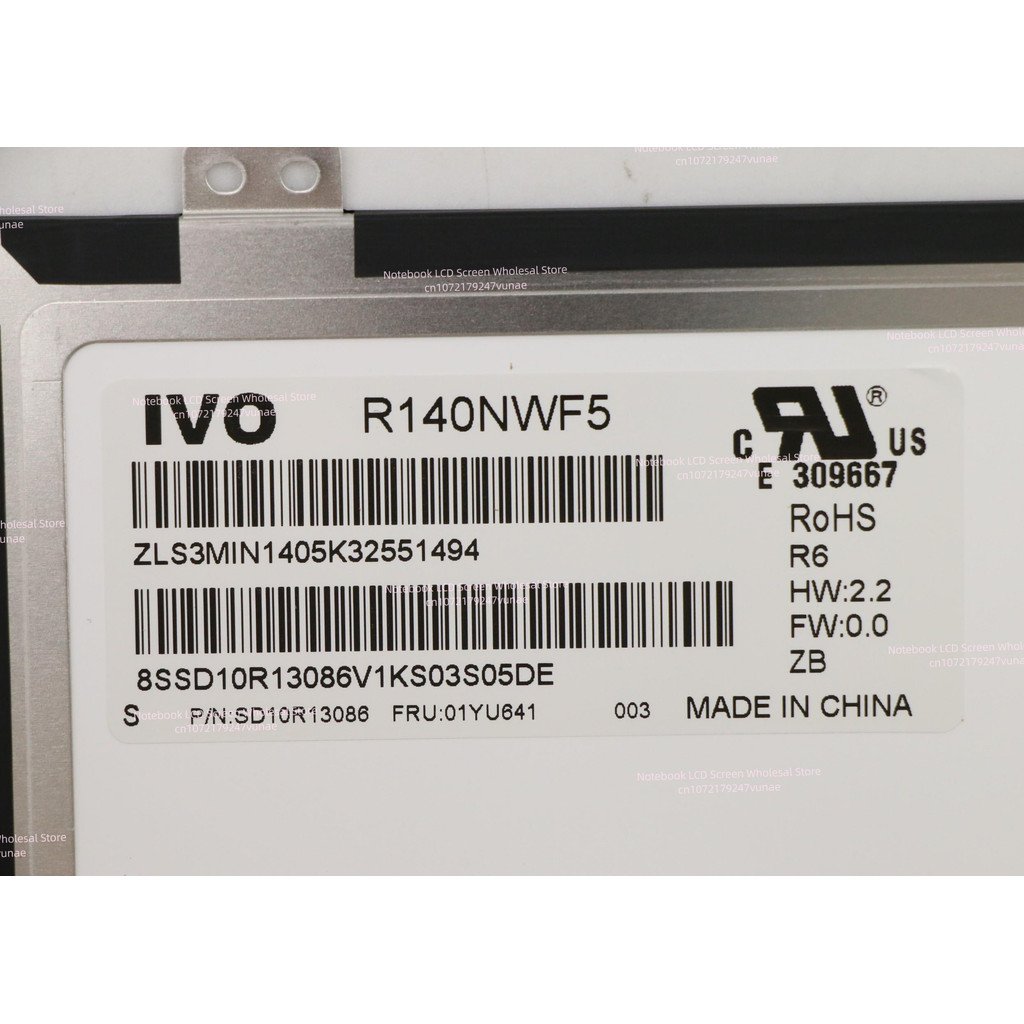 B140HAK01.0 NV140FHM T00 R140NWF5 R1 R6 Touch LCD Screen For Lenovo ThinkPad T470P T470S T470 T480