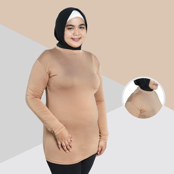 "New" Baju Manset Spandek Standar dan Jumbo Fit Dalaman Kebaya Muslim Nyaman Panjang