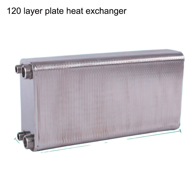 120 Plates Plate Heat Exchanger Water Beer Wort Chiller Cooler 304 Stainless Steel For Home Brewing