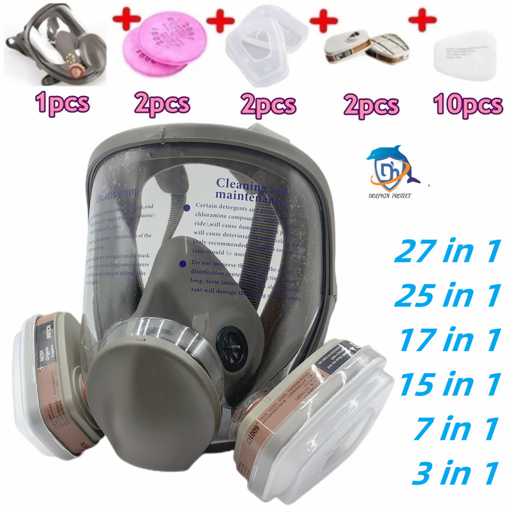 Full Face Spray Protective Mask, Industrial Gas Mask Respirator, New Type 6800 Gas Mask, Mechanical