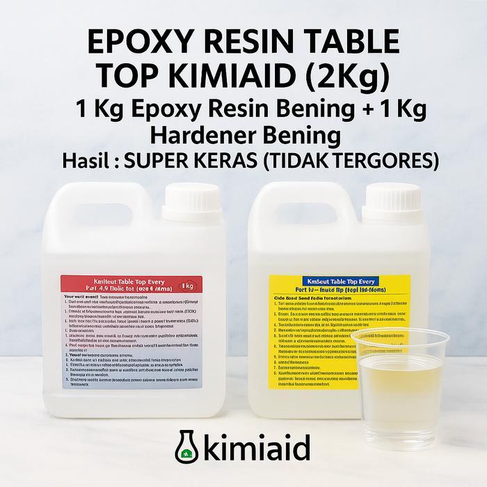Epoxy Resin Table Top - 2 Kg - Epoxy Resin Meja Table Top