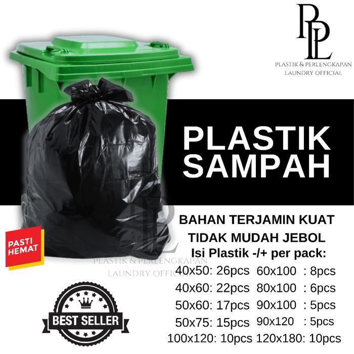 Plastik Sampah Kantong Plastik Sampah Hitam Plastik Packing Hitam Besar Uk.40x50 40 x 60 50x60 50 x
