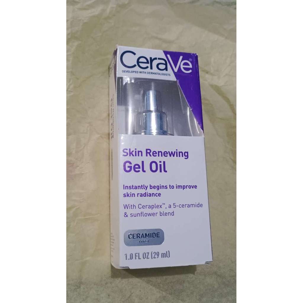 CeraVe Skin Renewing Gel Oil Face Moisturizer Fragrance Free - 29ml