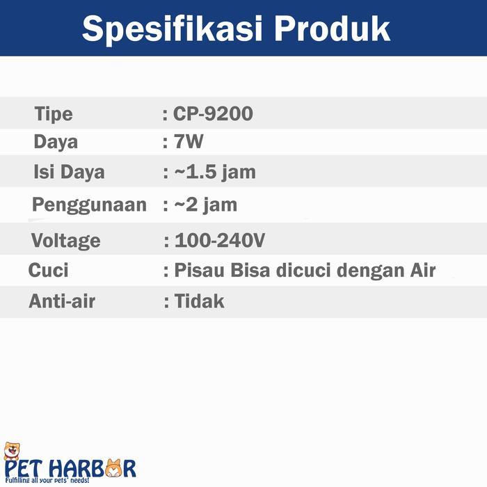 Codos Clipper Cp-9200 Cp9200 / Clipper Codos / Clipper Anjing Kucing