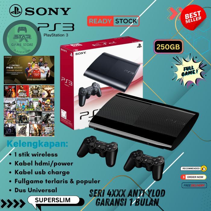 Ps3 Superslim Hdd 500gb Fullgame Fullset Anti Ylod