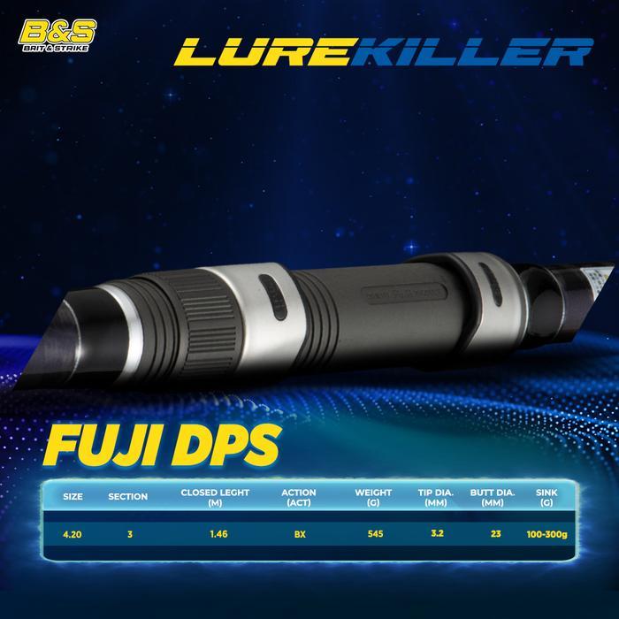 LUREKILLER joran surf gazer 4.2m joran pancing bahan Hi-power X spiral CW100-300 joran pasiran_FUJI