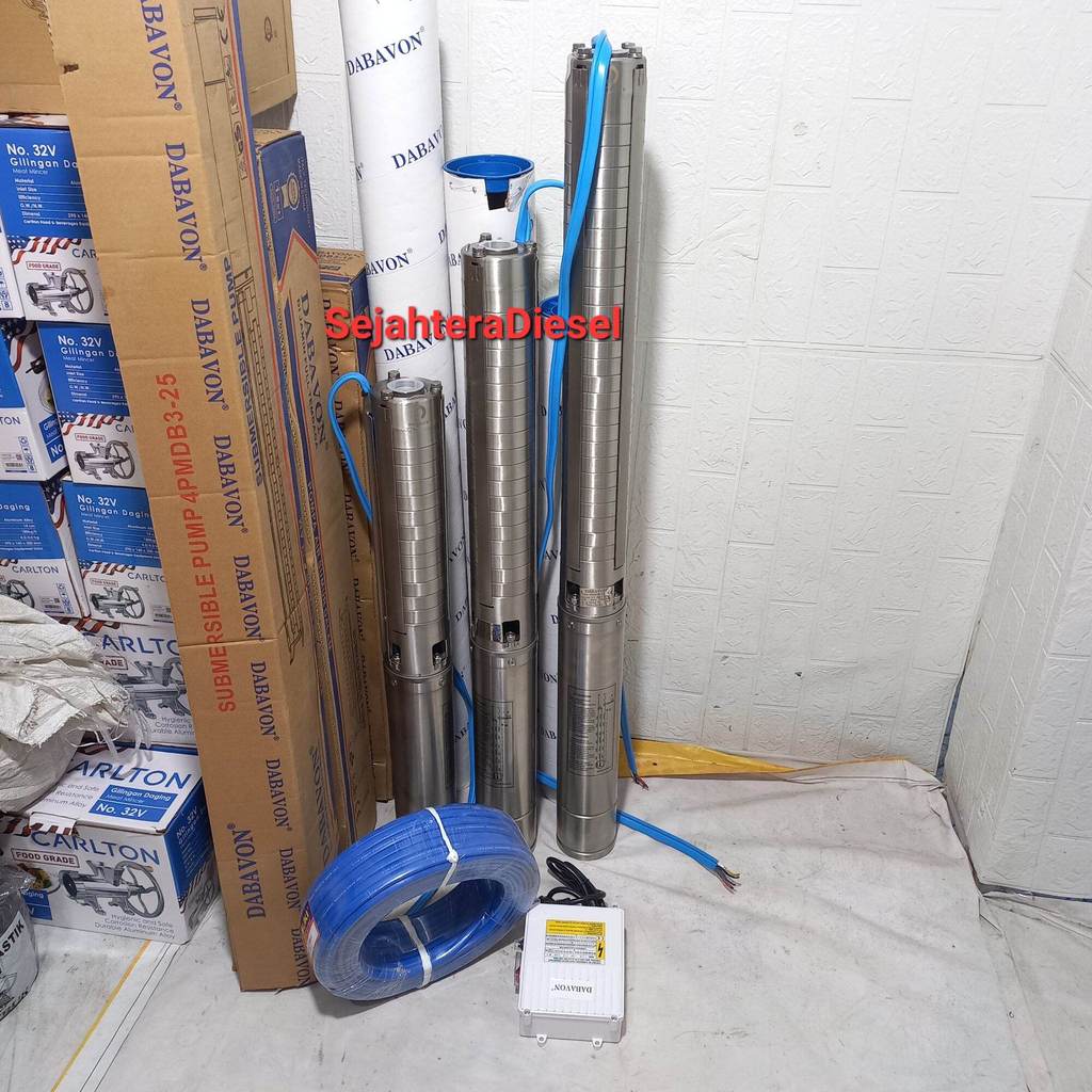 Pompa Air Satelite Sumersible DABAVON 2.0HP 4inch Kipas Stainles