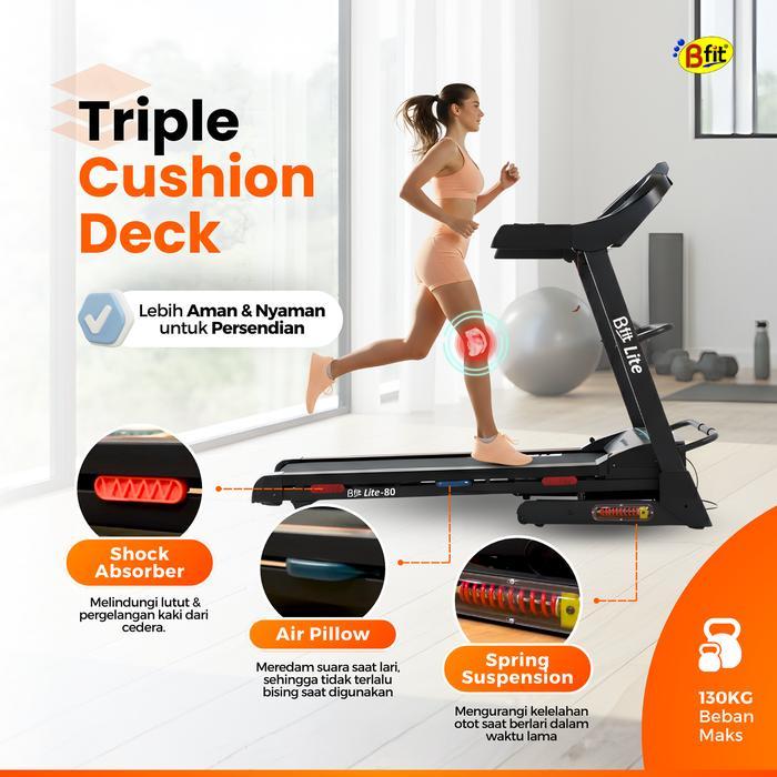 Promo Free Ongkir + Rakit Surabaya Sekitar - Bfit Lite 80 Treadmill Sale