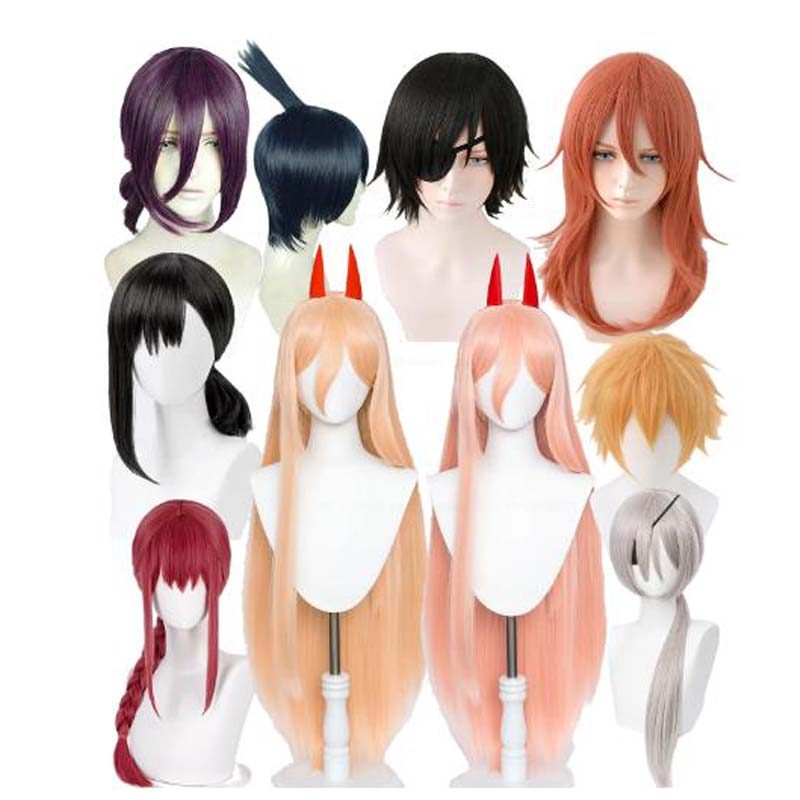 High Quality Anime Chainsaw Man Cosplay Wigs Reze Angel Devil Quanxi Makima Power Hayakawa Aki Denji