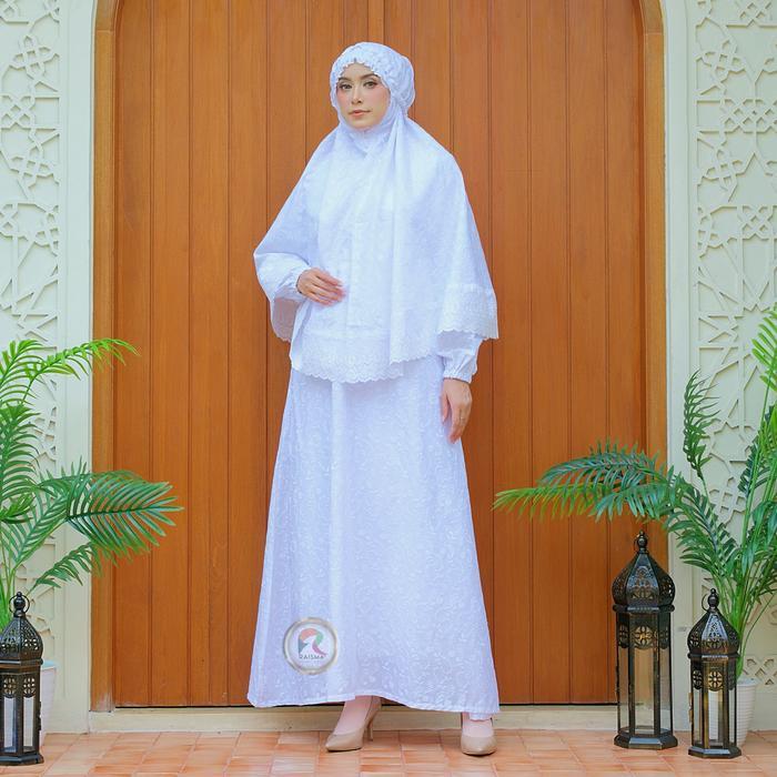 Kiran SETELAN SYARI PUTIH GAMIS SYARI PUTIH SET JILBAB